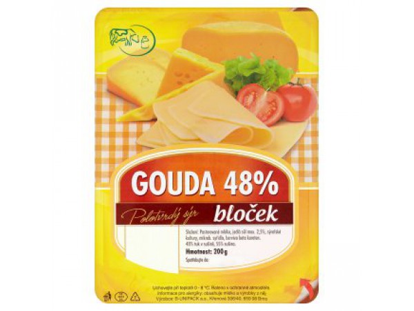 Bokada Натуральный полутвердый сыр Гауда 48 200 г